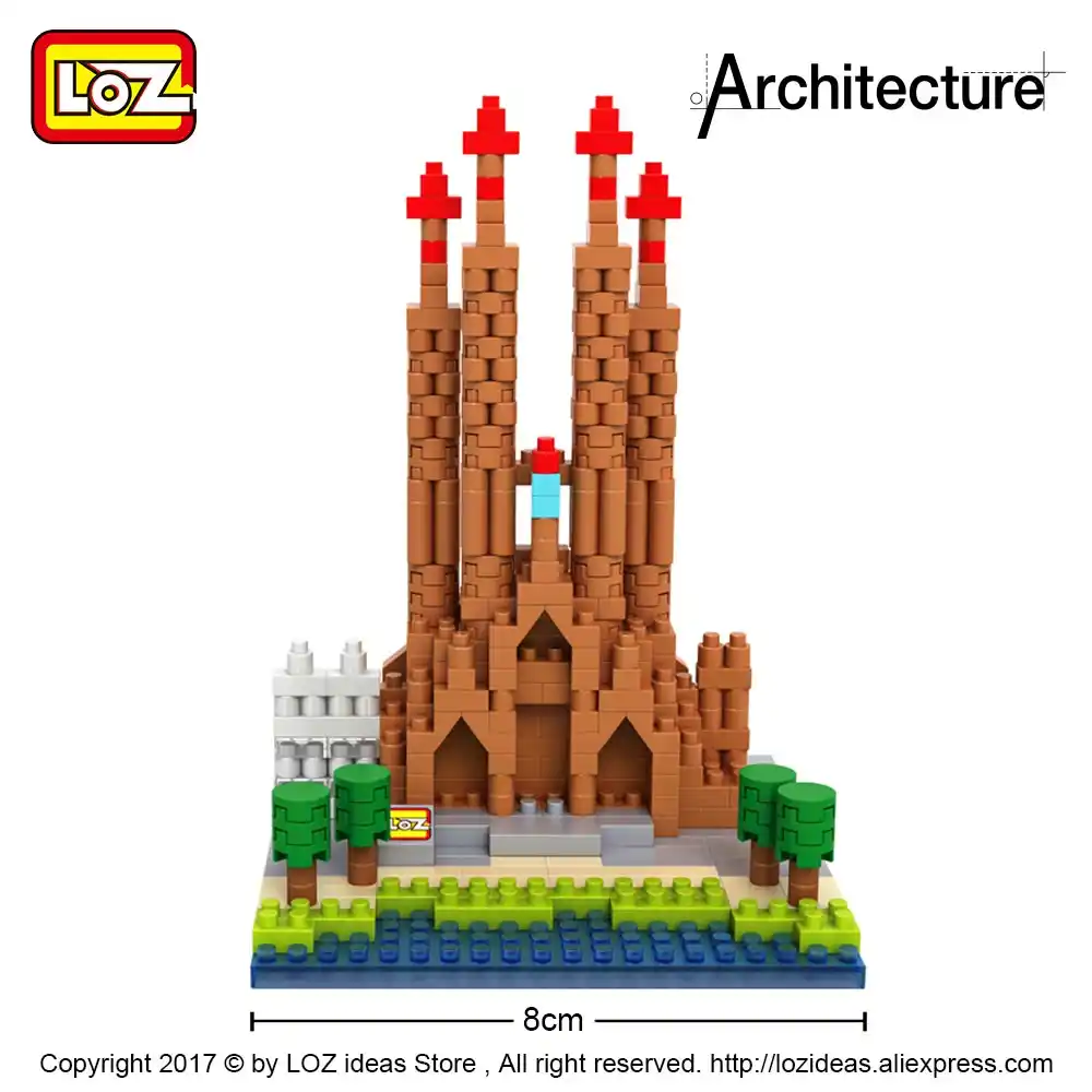 lego architecture sagrada familia