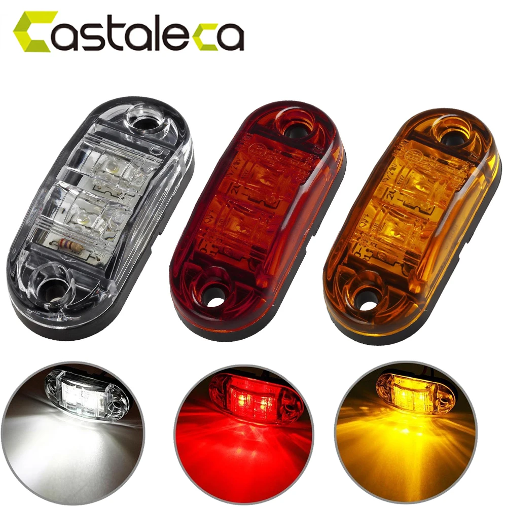 Castaleca 1 шт. 2 фонаря внешний предупреждающий задний фонарь для автомобиля прицепа