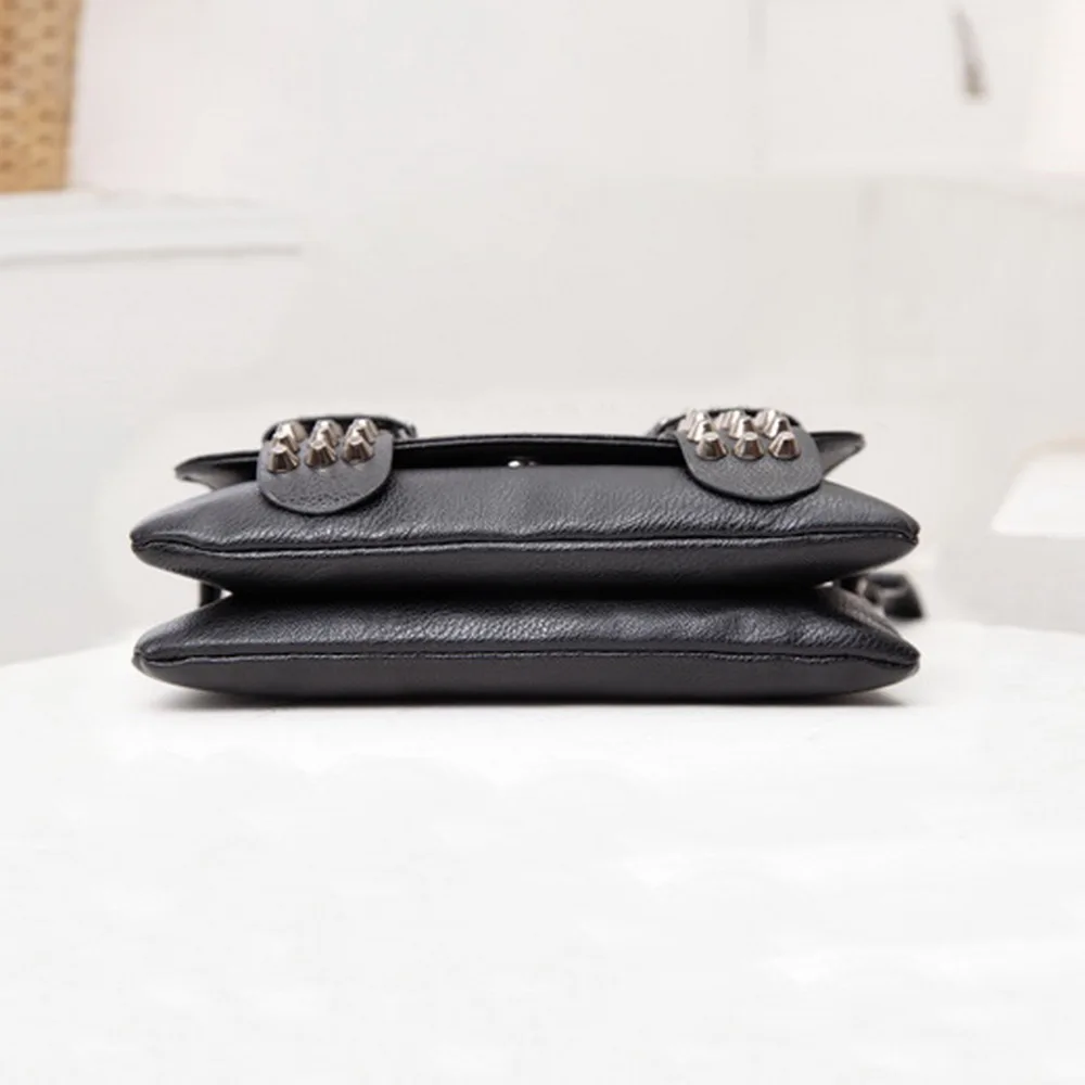 Женская сумка конверт в европейском и американском стиле с заклепками|envelope bag|brand