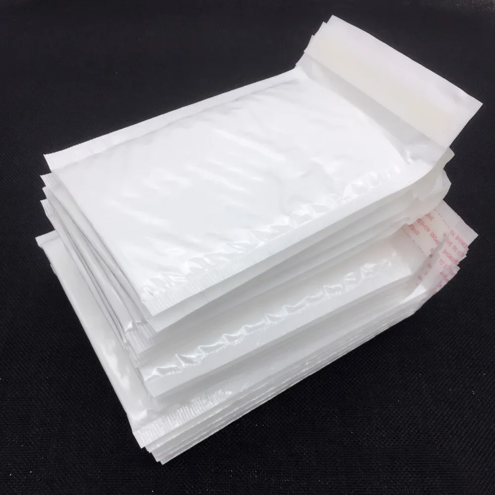 110*150mm Pearl Film Bubble Envelope Courier Bags Waterproof White