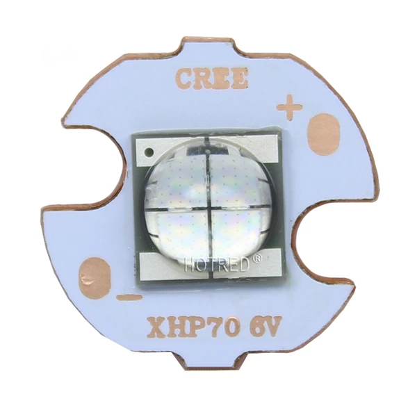 Epi светодиодный s 7070 20 Вт 12 В 6 в светодиодный сменный Cree MKR XHP70 XHP50 светодиодный излучатель холодный белый 6500 к синий светодиодный светильник с 20 мм медной печатной платой - Испускаемый цвет: 6V Blue 16mm Copper