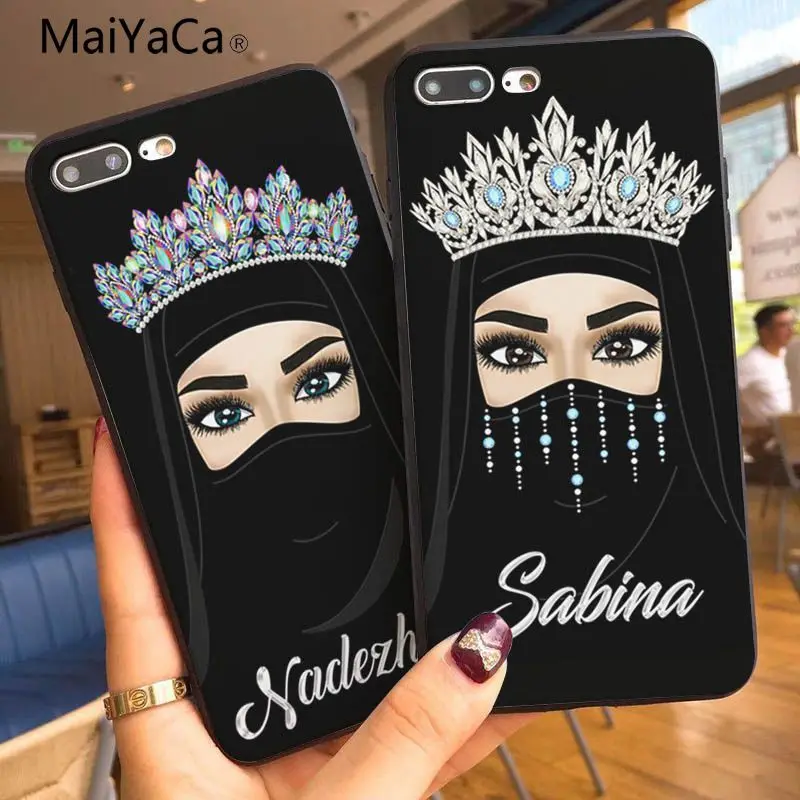 MaiYaCa with a girl in Smart cover Black soft shell Case For Apple iphone 5 5s XR SE And 6 6s 7 7plus 8 8plus phome case