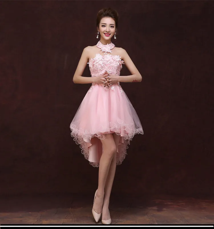 Cute Off the Shoulder Cheap Pink Champagne Tulle Short Prom font b Dresses b font Strapless