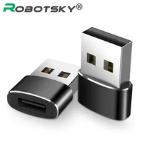 Robotsky type C адаптер type-C для USB 2,0 OTG кабель адаптер для samsung Galaxy S8 S9 huawei p20 USB C конвертер