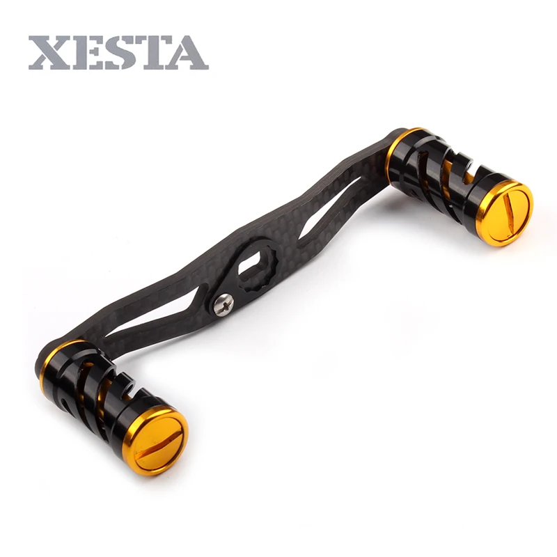 

XESTA Fishing Reels handle 8*5mm fit for diawa reels Double Alloy Knob Carbon Rod Stainless Steel Shaft Reel Fishing Accessories