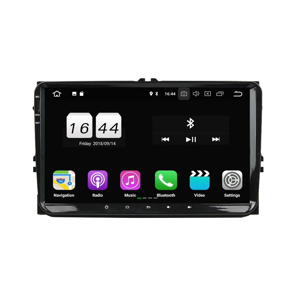 

9" universal Car DVD Multimedia Player Radio For Volkswagen VW Octa Core Android 8.1 2GB RAM 16GB ROM canbus wheel control