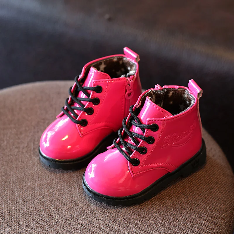 Autumn Winter Children Boots Boys Shoes Fashion Girls Boots Waterproof Kids