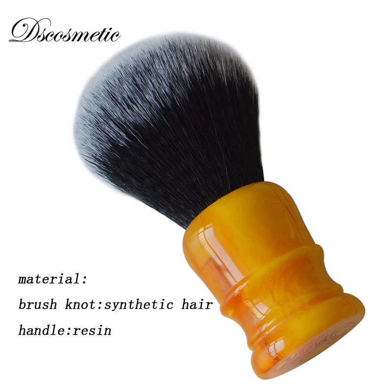 Dscosmetic 26 ملليمتر العنبر الأصفر مقبض سهرة الاصطناعية الشعر عقدة الحلاقة فرشاة للرجل الرطب حلاقة Dscosmetic 26 ملليمتر العنبر الأصفر مقبض سهرة الاصطناعية الشعر عقدة الحلاقة فرشاة للرجل الرطب حلاقة