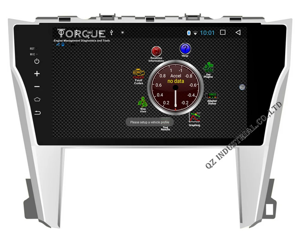 Discount QZ industrial HD 10.2" Android 8.1 T3 Car DVD for Toyota Camry 55 2015 with 3G 4G WIFI GPS BT Navigation stereoSWC Radio RDS Map 12