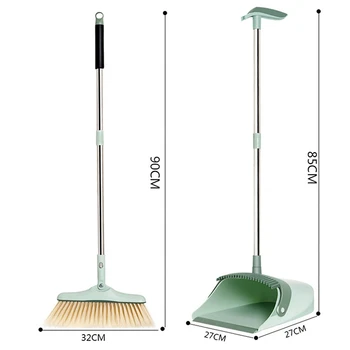 

Promotion! Home Broom And Dustpan Floor Cleaner Tools Plastic Windproof Household Dustpan Creative Foldable Storage Soft Easy