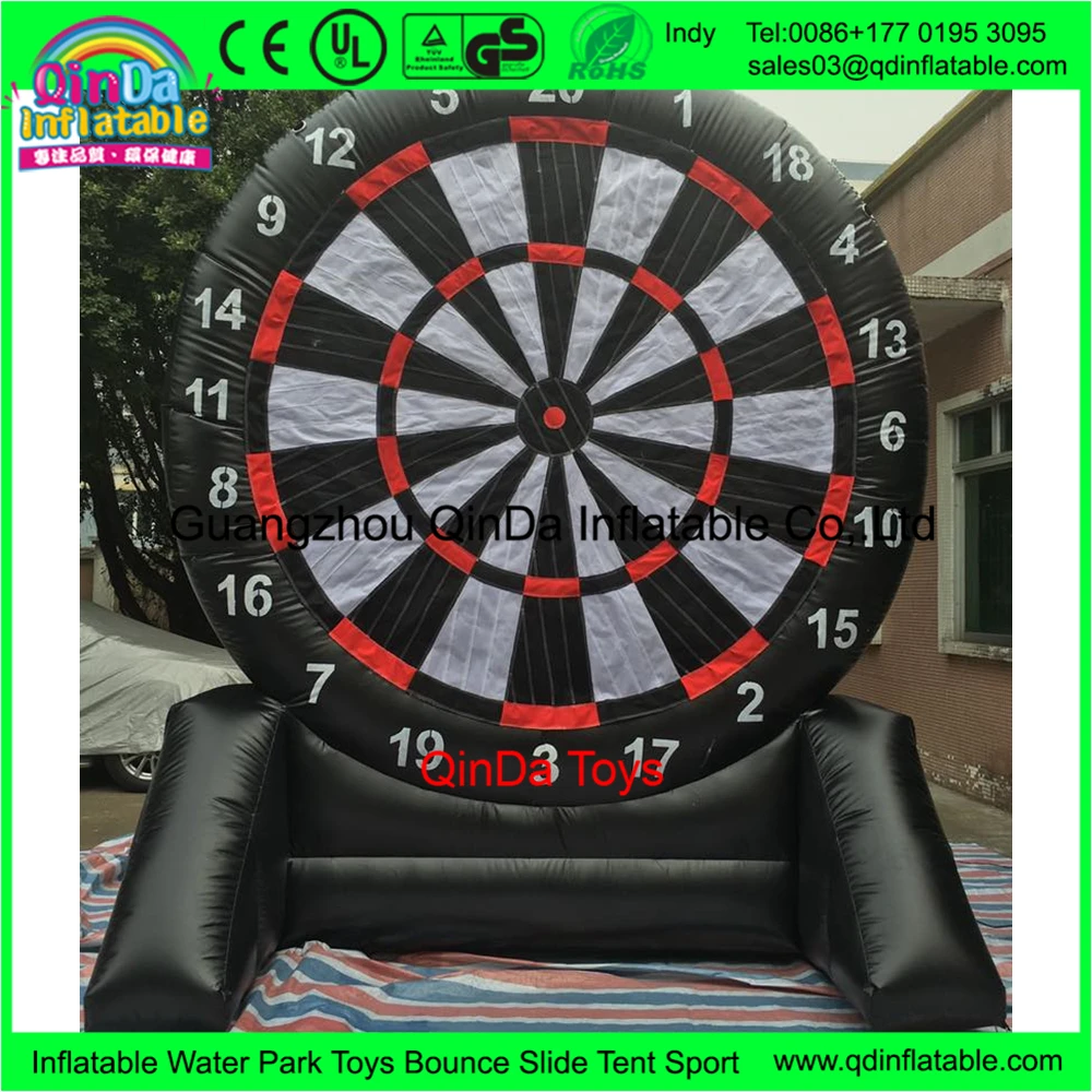 Outdoor funny game 3 m height giant inflatable dart board, inflatable