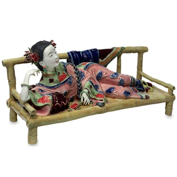 

Free Shipping Statue Marvel Ceramic Figures Zuichun China Antique Imitation Figurine Collectible for Wedding Decoration