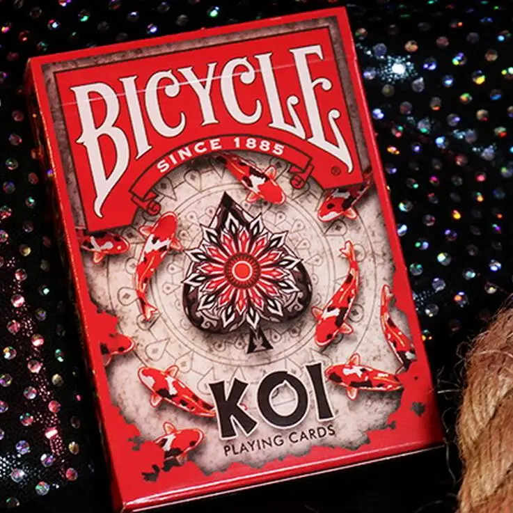 

2019 New 1 Deck Bicycle Koi Playing Cards Flower Cut Playing Cards Cheat Magic Marked Poker For Table Games