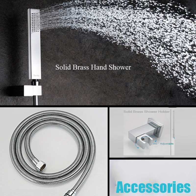 JMKWS Digital Display Shower Sets 2 Jets Thermostatic Shower Head For Bathroom Faucet Temperature Control Accessories Waterfalls 6