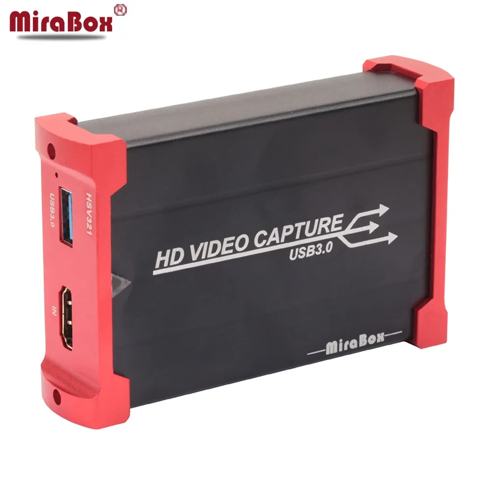 MiraBox HDMI Игровая карта захвата USB3.0 с поддержкой петли 1080P с низкой задержкой Windows 10 Linux YouTube OBS Twitch для ps4 Stream