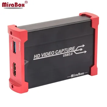 

MiraBox HDMI Game Capture Card USB3.0 with Loop-out Support 1080P Low Latency Windows 10 Linux YouTube OBS Twitch for ps4 Stream