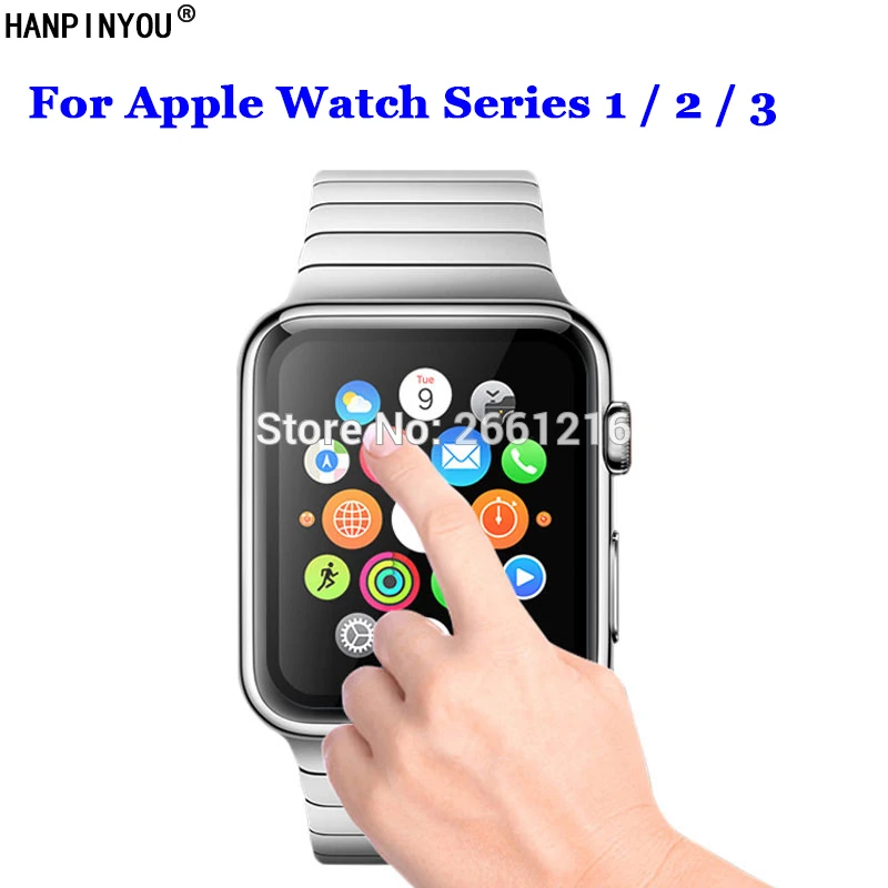 For Apple Watch Series 1/2/3 38mm 42mm Full Coverage Tempered Glass 9H 2.5D Premium Screen Protector Film iwatch | Мобильные