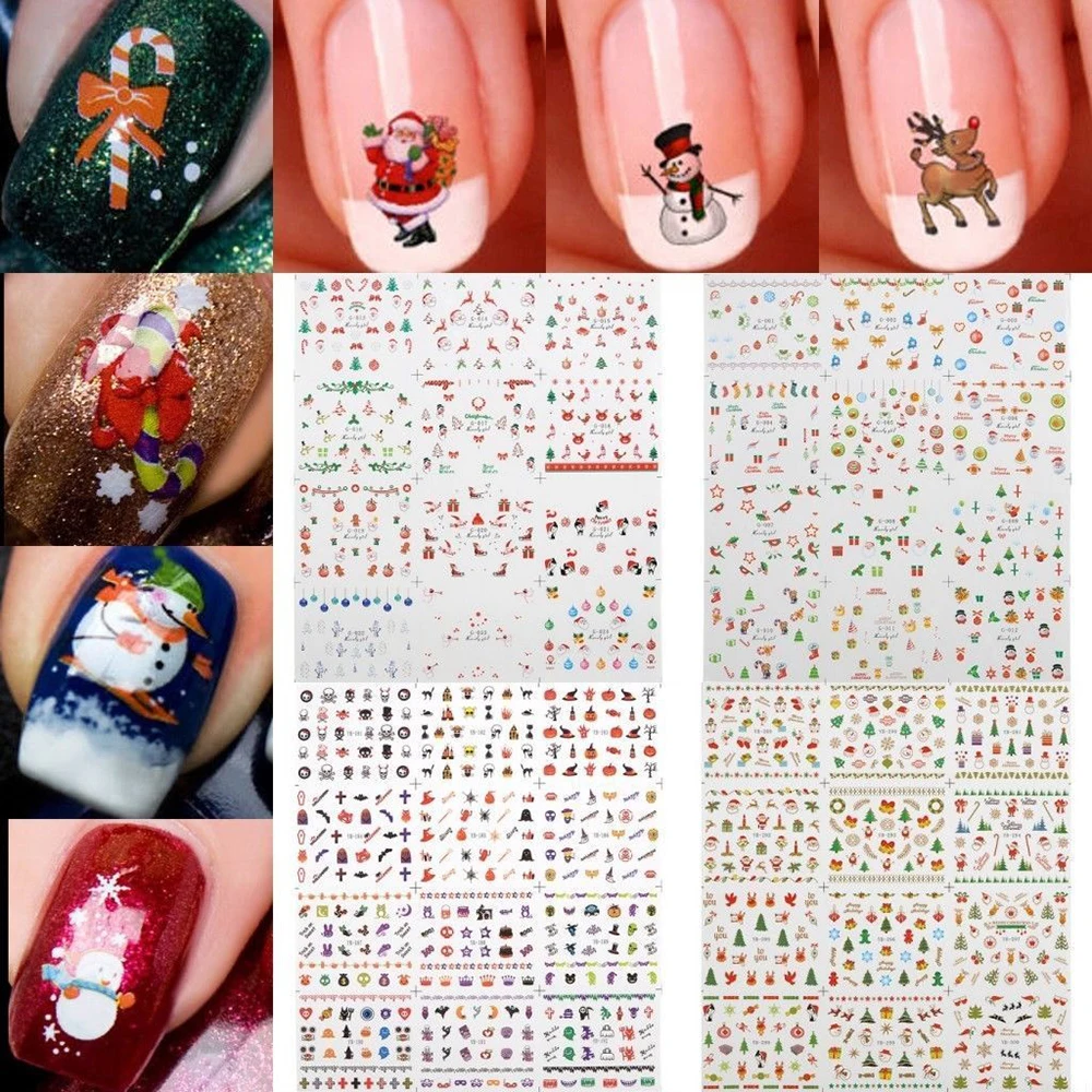 

Nail Sticker Cute Fashion Christmas Snowflakes 3D Nail Art Stickers Nail Decals DIY Beauty Nail Art Tools