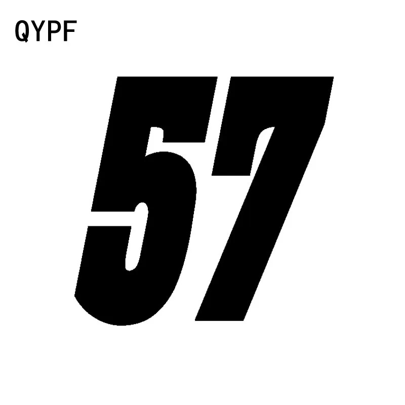 QYPF 15 см * 14 4 модный виниловый номер 57 высококачественное графическое украшение