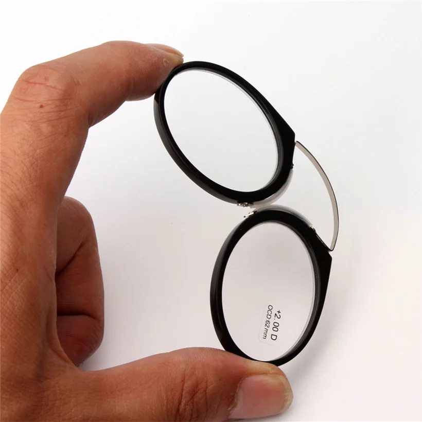 Kujuny Магнитные очки для чтения(Для мужчин Для женщин зажим для носа для очковых стекол мужской пресбиопические очки диоптрий 1,0 1,5 2,0 2,5 3,0 3,5