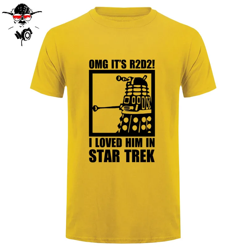 Новая летняя забавная футболка OMG It's R2D2 далек Звездные войны Dr Who Trek хлопковая футболка для мужчин - Цвет: 31
