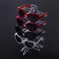 Новый 1 шт. 5 слоев Простой удобный Пластик очки солнцезащитные очки Показать стенд держатель мода рамка Дисплей стойки