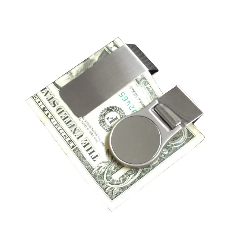 Тонкий кошелек зажим из нержавеющей стали Кредитная и визитная карточка держатель FC55