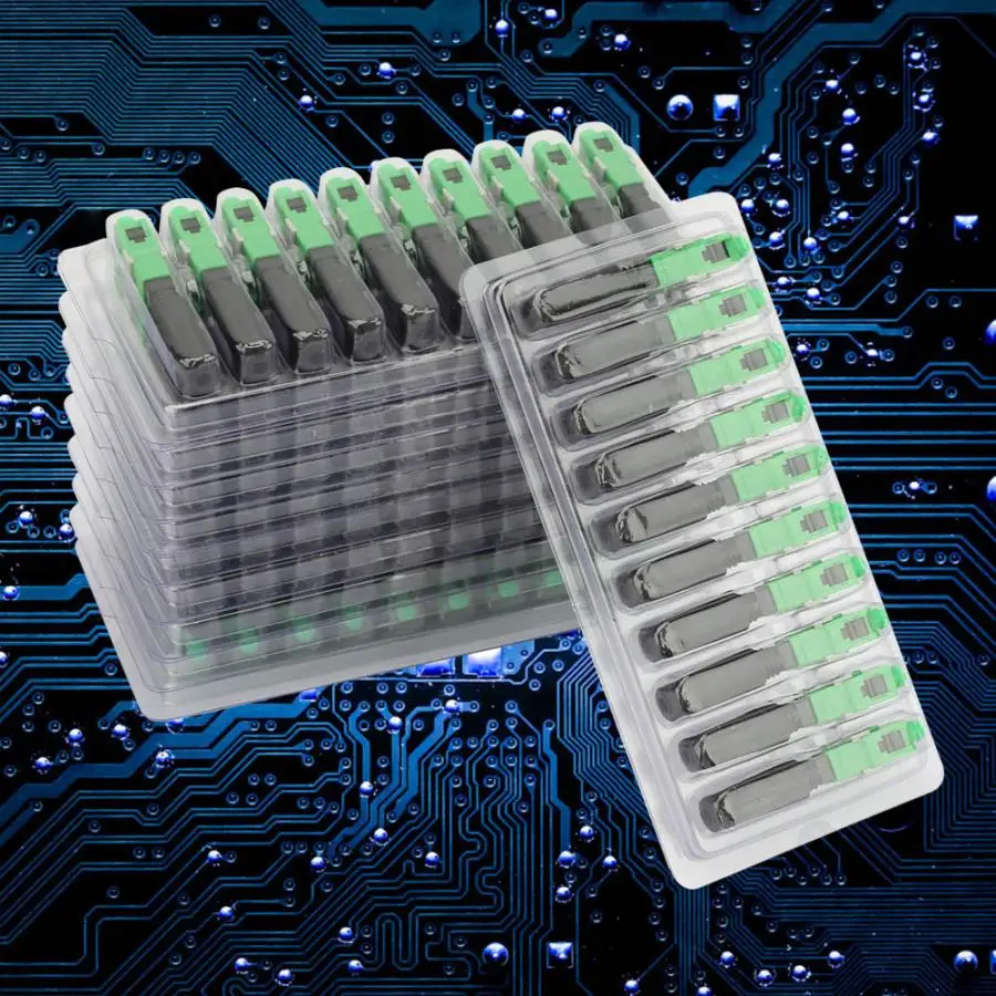 

100pcs FTTH SC/APC single-mode fiber Optic SC APC Embedded Quick Fiber Connector Adapter Straight Plug Optic Fast Connector