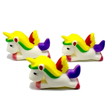 

13.5 CM Jumbo Unicorn Horse Gags Joke Prop Cute Squishy Slow Rising Relieves Stress Kid Toy Colorful Christams Gift