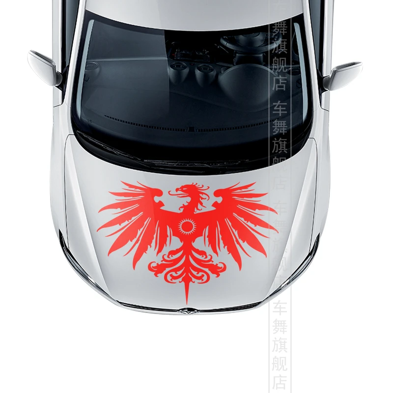 Car styling Phoenix totem hood engine cover sticker personalized