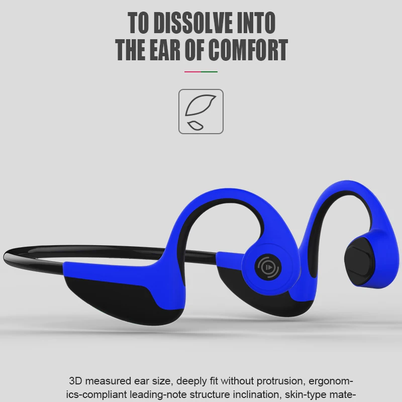 

3color Fashion Bone Conduction Headphones Wireless Bluetooth Earphones Outdoor Wearable Sports Headsets for PHone Iphone Xiaomi