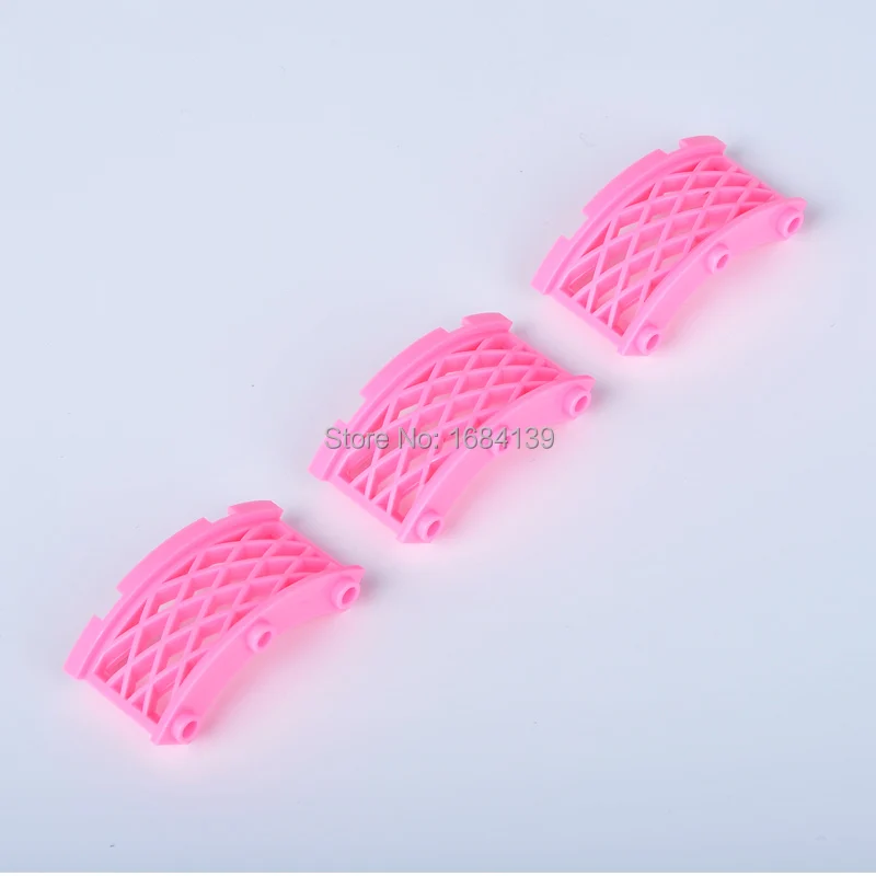 30pcs/Lot Corner bend Fence Knobs Garden DIY Block Brick Parts Assemble Particles Pink Castle City Restaurant Accessories | Игрушки и