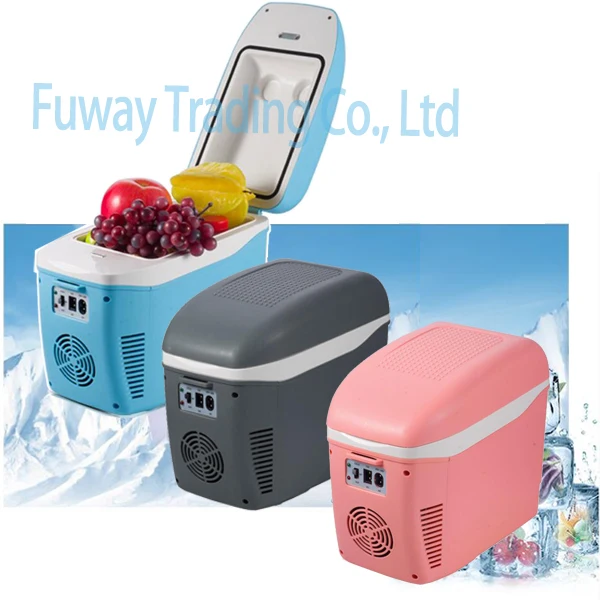 

Free Shipping!!! Car Mini Fridge 7.5L ABS Mini Car Refrigerator Cooling And Warming Multi-Function Portable Car Freezer
