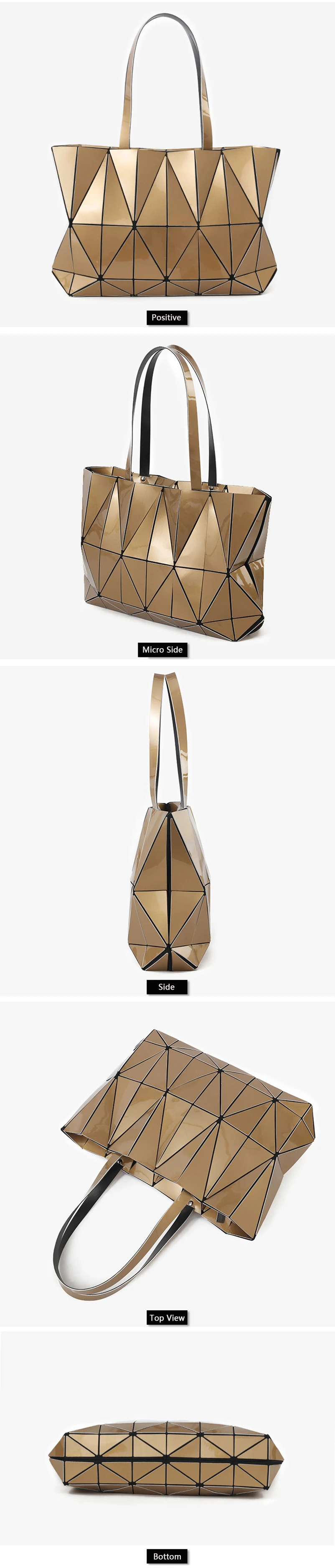 Nevenka Women Luminous Handbag Leather Shoulder Bag Women Geometric Handbags 2018 Large Tote Bag for Women Leather Crossbody Bag16