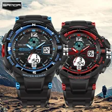 2016 Fashion Brand Luxury Sanda Couple Watches Men Women G Style Sport Digital-watch Shock Military Digital Watches for Women