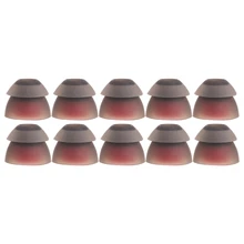 OOTDTY, новинка, 5 пар(10 шт.), двухслойные силиконовые наушники-вкладыши, крышки, сменные наушники, наушники, 3 типа