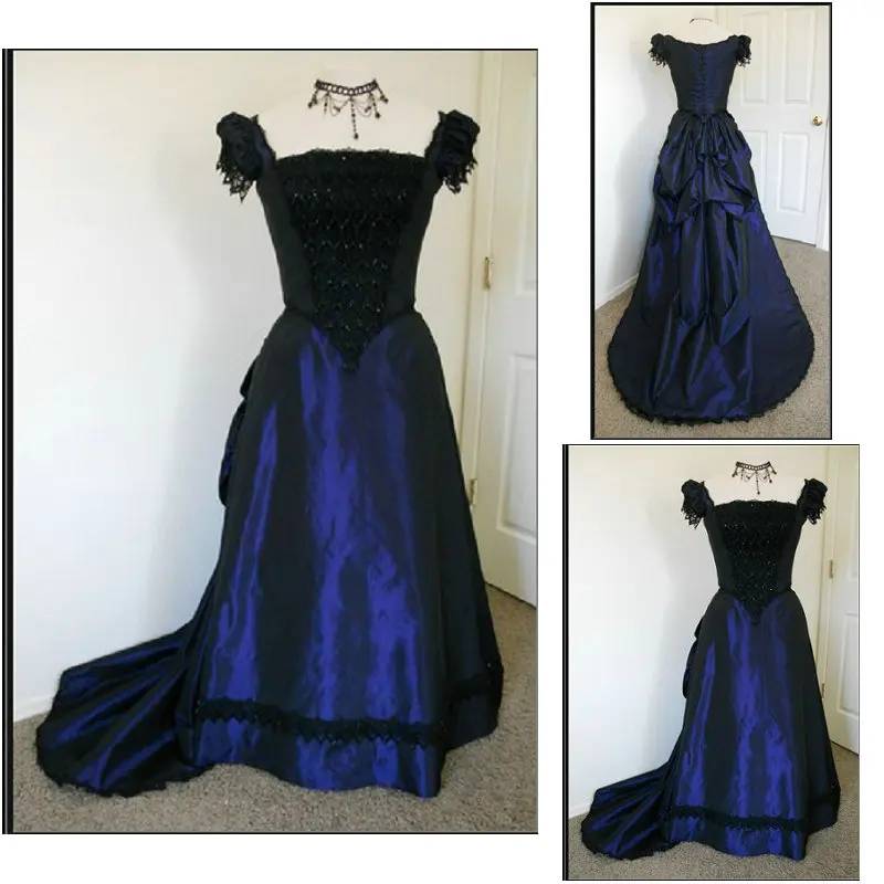 Aliexpress.com : Buy Historical!Customer made Blue 1800S ...