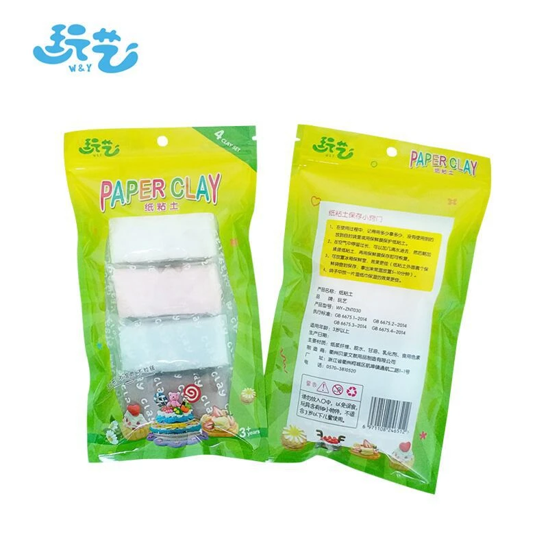 

4 Color/kit Paper Clay 50 Grams Enough Large Volume Paper Clay Soft Paper Clay Plasticine Drawing Slime Polymer Children's Toy