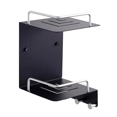 

Space aluminum bathroom storage rack 2 triangular double shelf bathroom corner shelf bathroom shelf wall hanging