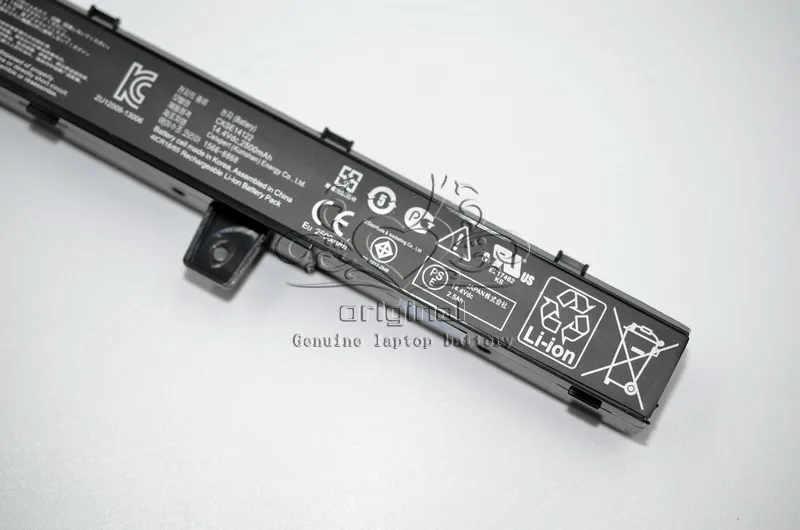 JIGU A31N1319 A41N1308 Оригинальный аккумулятор для ноутбука ASUS X451 X451C X451CA X551 X551C X551CA D550M D550MA