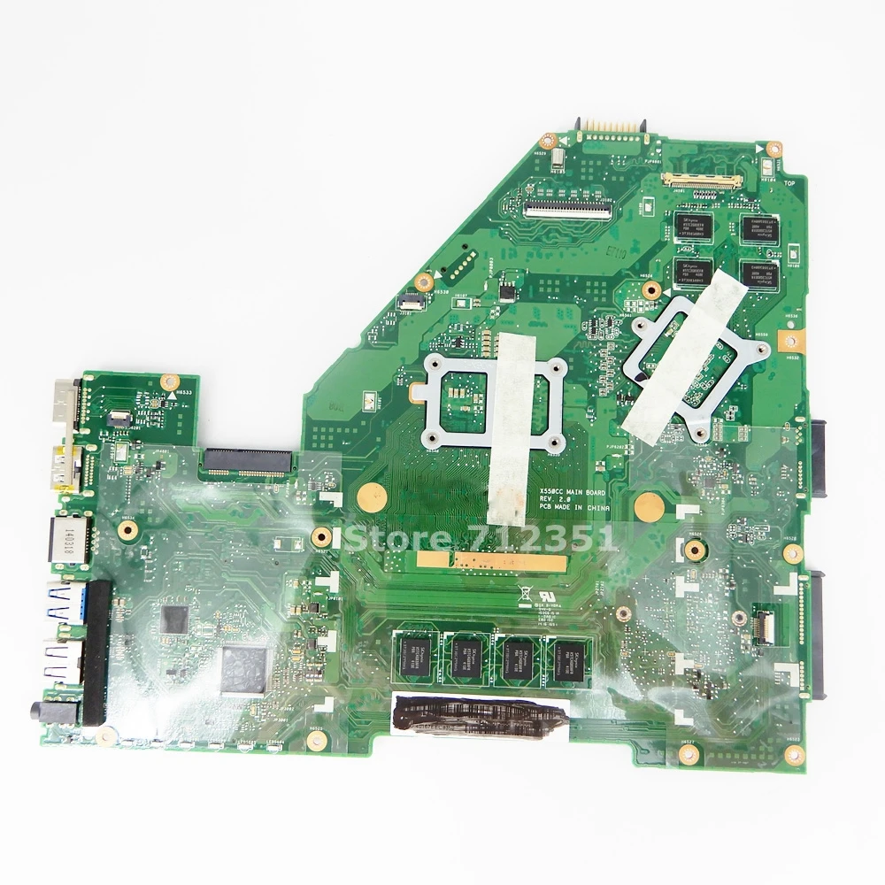  X550CC Motherboard i3-3217 CPU 4GB RAM GT720M 2GB For ASUS X552C R510C R510C Y582C laptop Mainboard