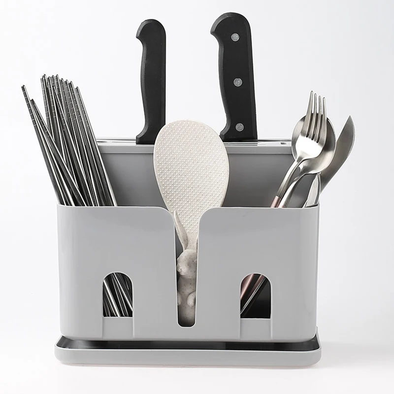 

Detachable Multi-function Knife Block With Chopsticks Rack Drainer Utensil Accessories Stand Holder Kitchen Supplies Organizer