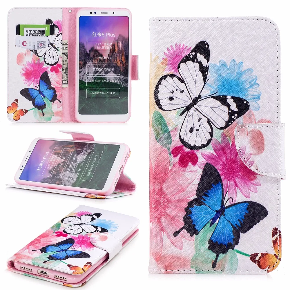 

Case for Xiaomi Redmi 5 Plus Case Cover Flip Cover PU Leather Full Protect Case for coque Redmi 5 Plus Case