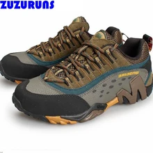 men low top flats casual shoes waterproof trekking breathable genuine leather casual climbing shoes men trainers flat shoes 378h