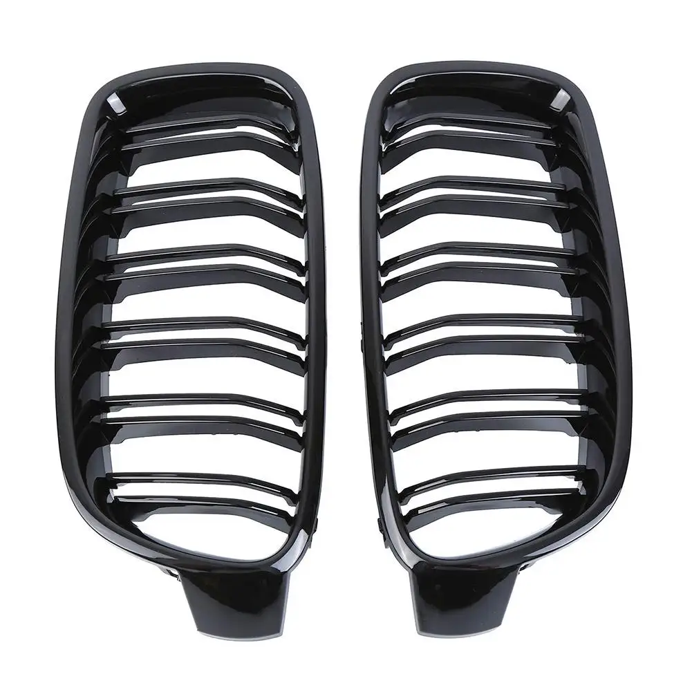 

1 Pair Middle Mesh Grille ABS Car Accessories For BMW M3 F30 F31 F35 Sedan 2012-2016 Bright Black Medium Grid