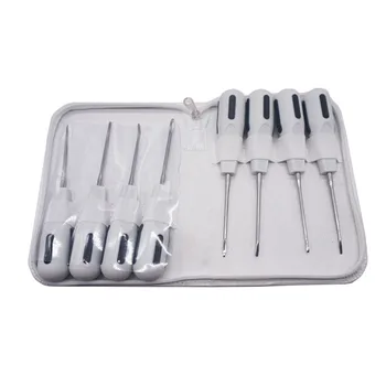 

8 Pcs/Set Dental Instrument Minimally Invasive Dental Elevator Tooth Extraction Dentist Curved Root Elevator Stainless Steel