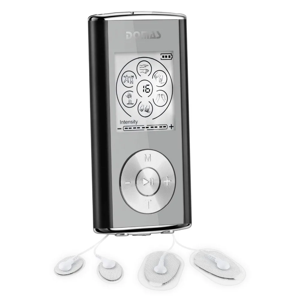 SUNMAS SM9128 Tens Unit Portable Pulse Massager Muscle Stimulation Therapy Rechargeable Electric Pain Relief Mini Massager