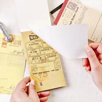 

1pc Multifunctional Form Series Old Paper Memo Pad Writing Pad School Stationery Message Note Paper Notepad Diary Planner