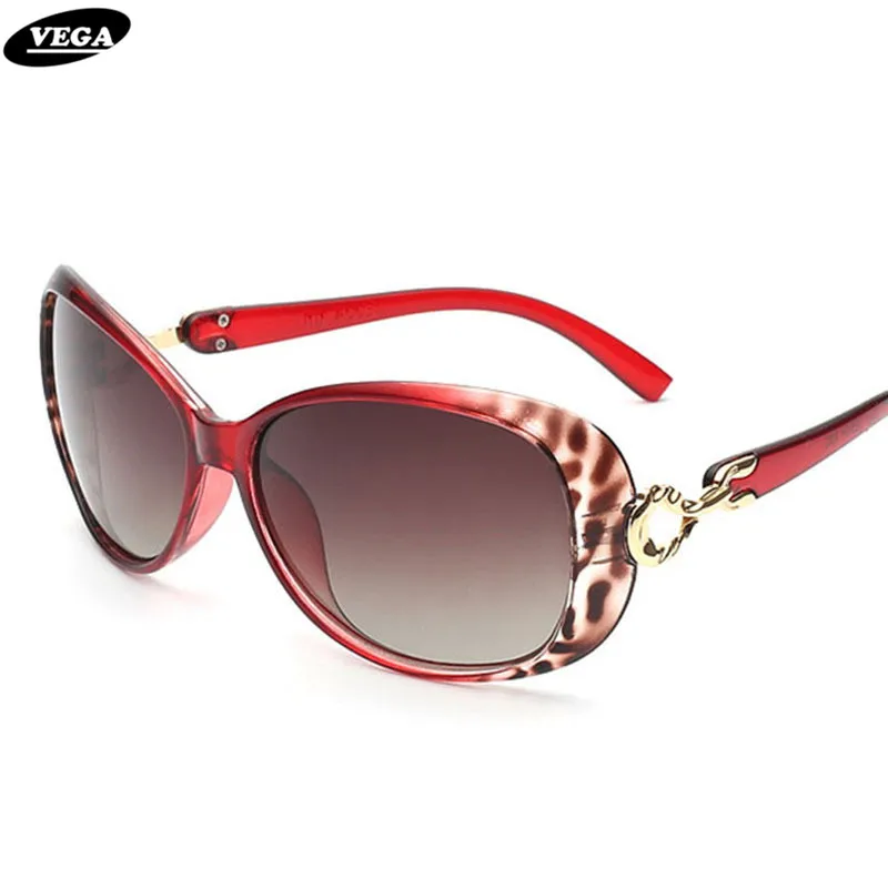 

VEGA Fashion Women Sunglasses Polarized Gradient Glasses Ladies Black Red Purple Leopard Colors 8502
