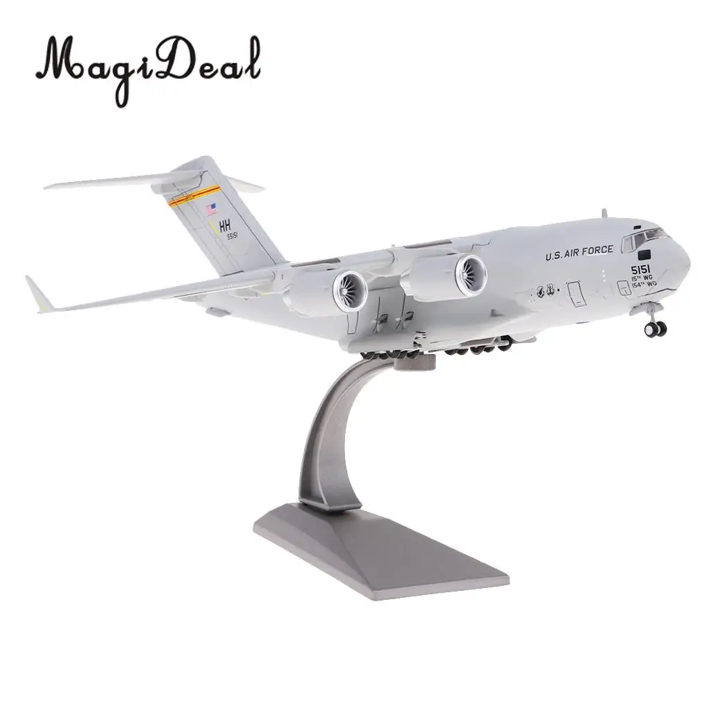 1:200 C-17 Transport Plane American Diecast Military Aeroplane Collection Art Crafts with Display Stand